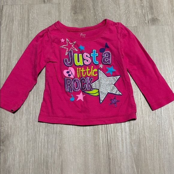 Pink Long Sleeve 'Just a Little Rock' Shirt - Picture 1 of 1
